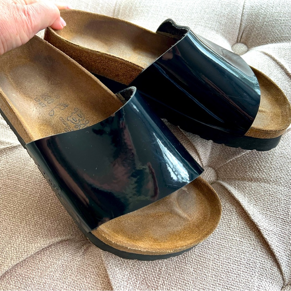 Birkenstock Black Patent Leather Birkis